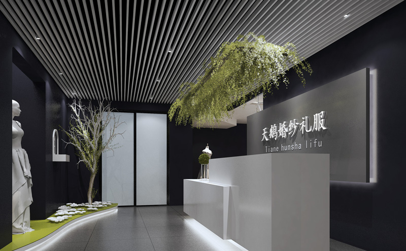 天鵝婚紗體驗店裝修設計